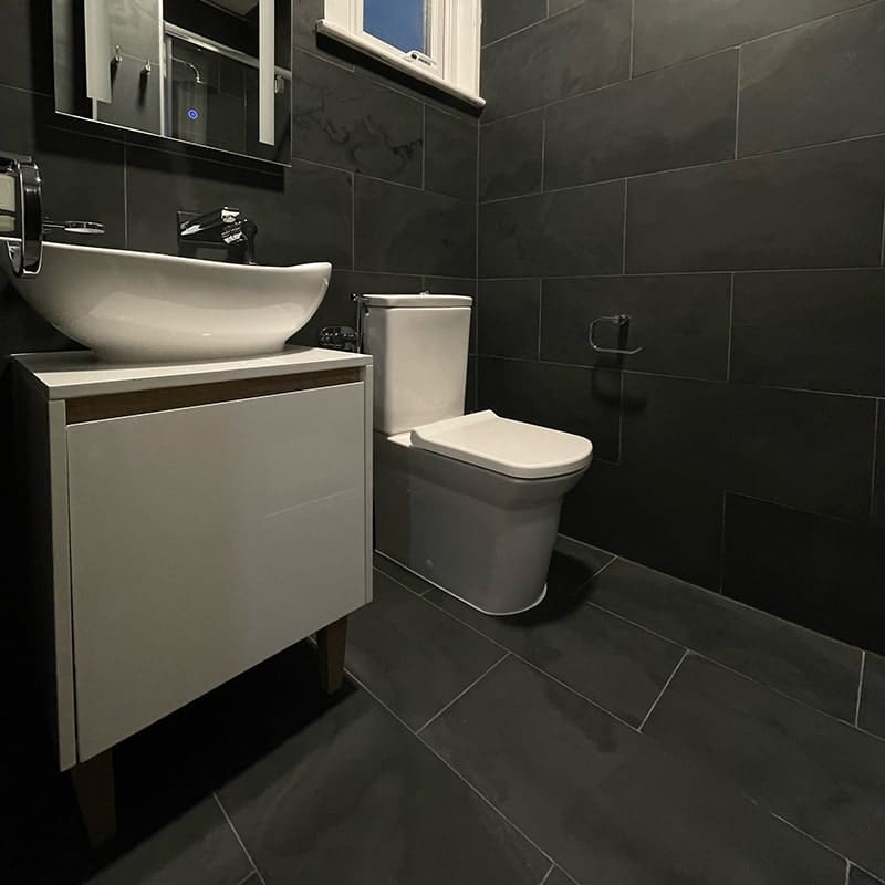 Black Honed Black Slate Tiles