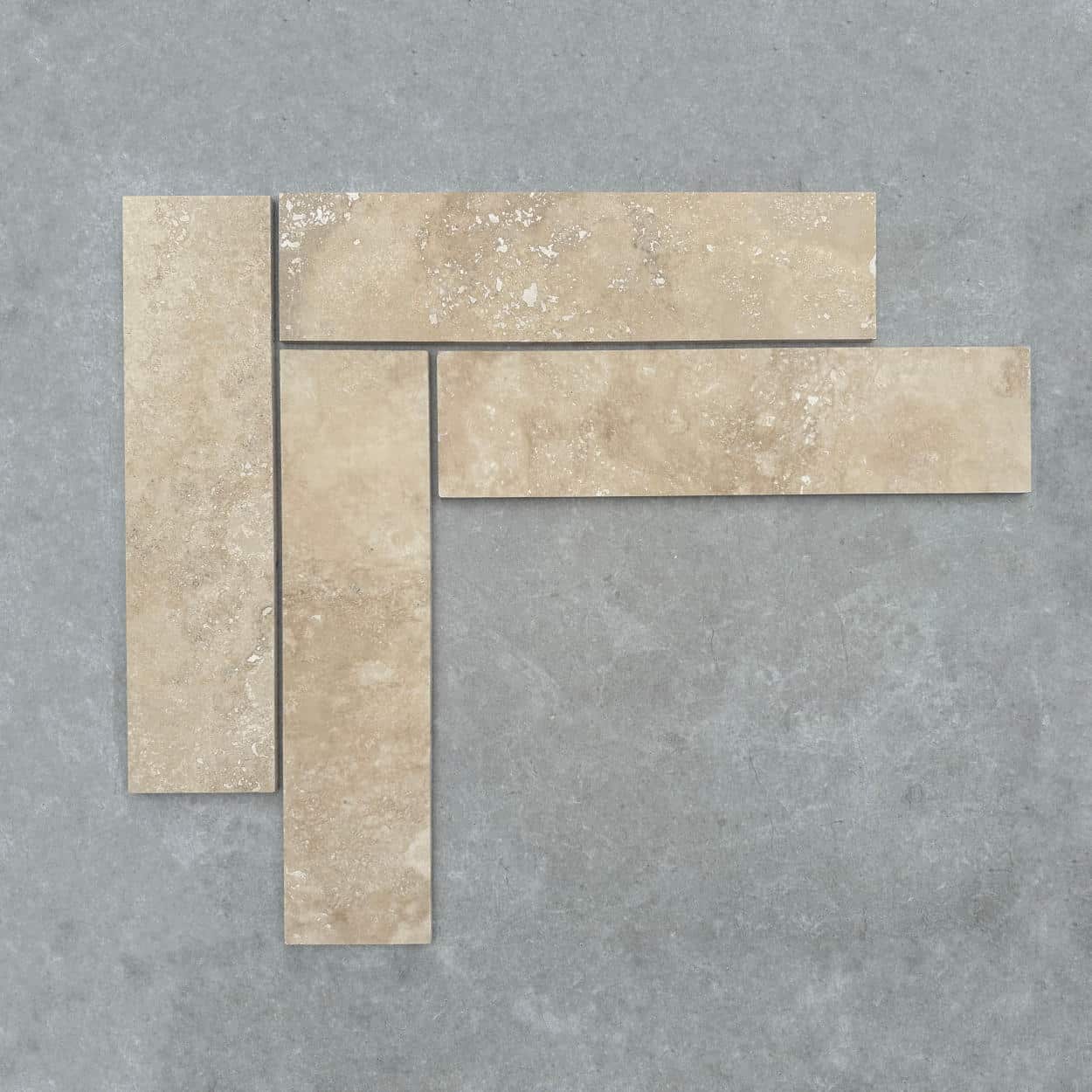 Kremna Honed & Filled Herringbone Travertine